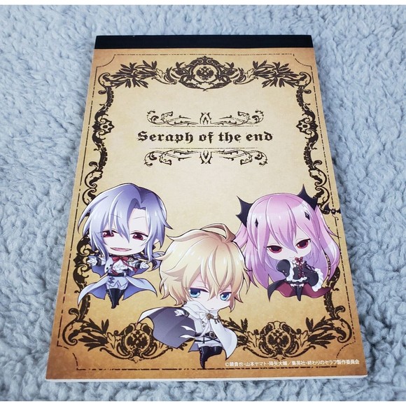 Seraph Of The End Notepad 5.75"x3.75" Kureto & Shinya Japanese Manga 2pc Lot - Picture 2 of 8